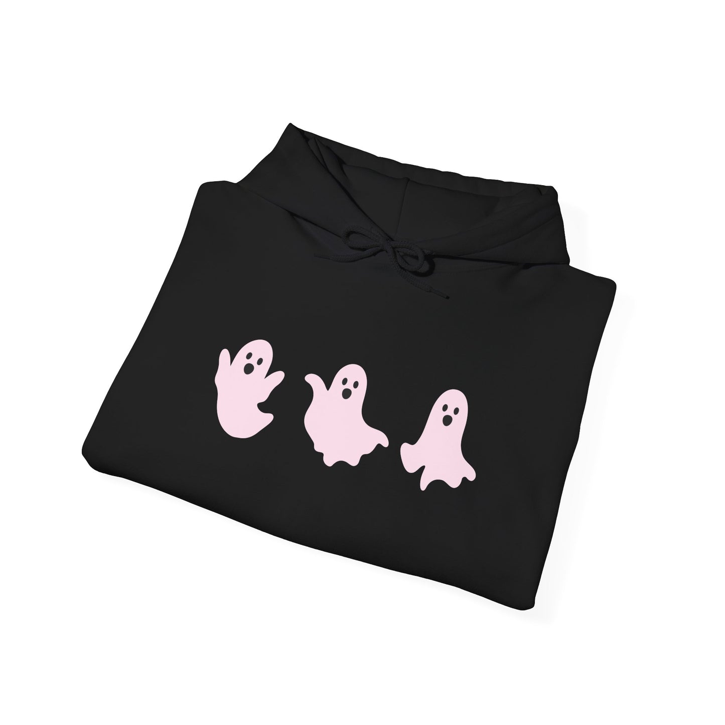 Cute Pink Ghosts Unisex Sweatshirt, Halloween Hoodie, Cozy Fall Apparel, Spooky Gift for Friends, Trendy Casual Wear