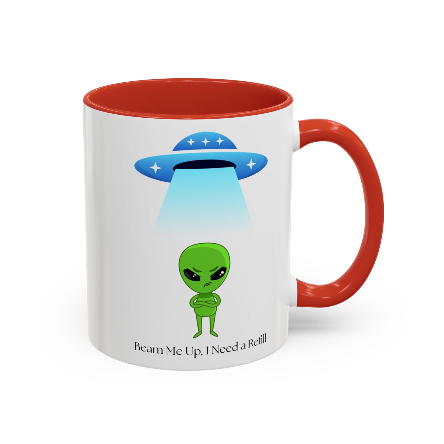Alien Mug - Beam Me Up, Perfect for Sci-Fi Lovers, Cute Gift for Birthdays, Friends, or Just Your Daily Coffee Fix