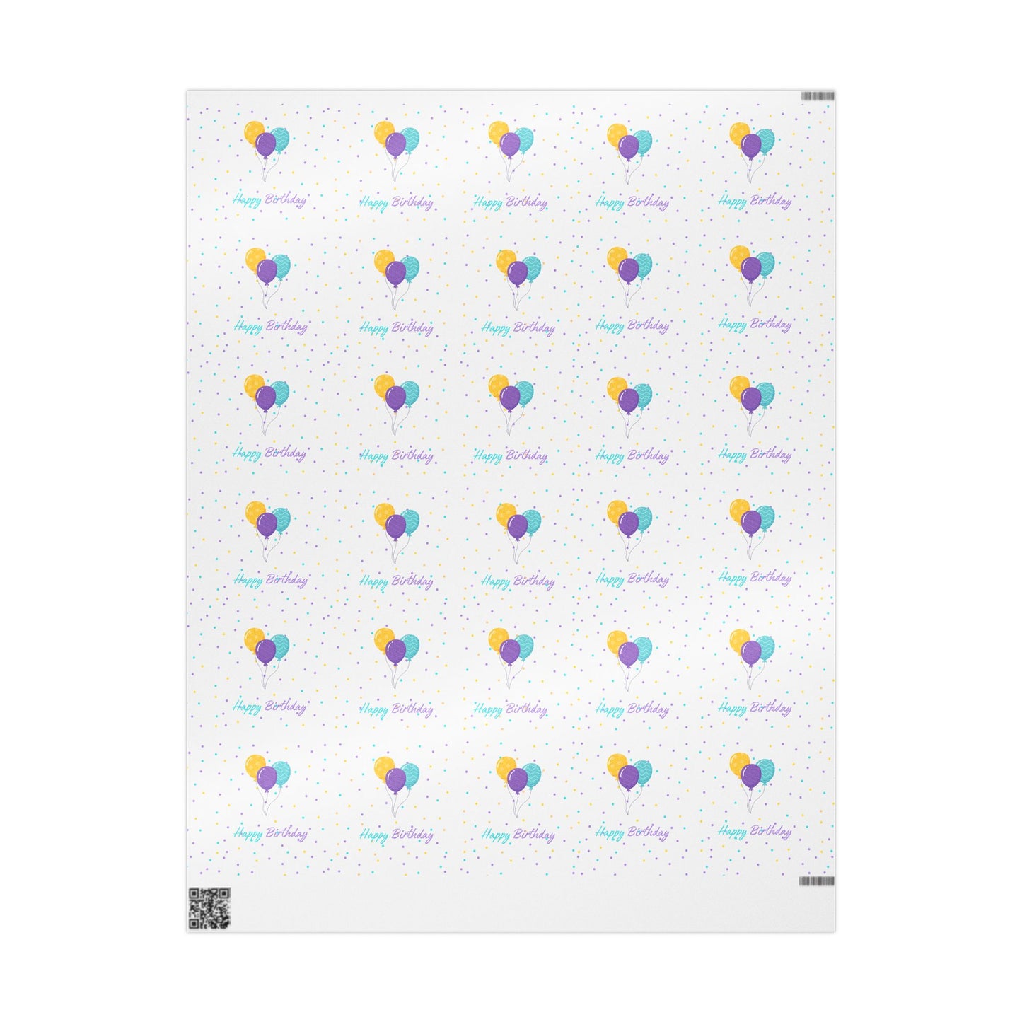 Colorful Balloons Birthday Wrapping Paper | Fun Gift Wrap for All Ages