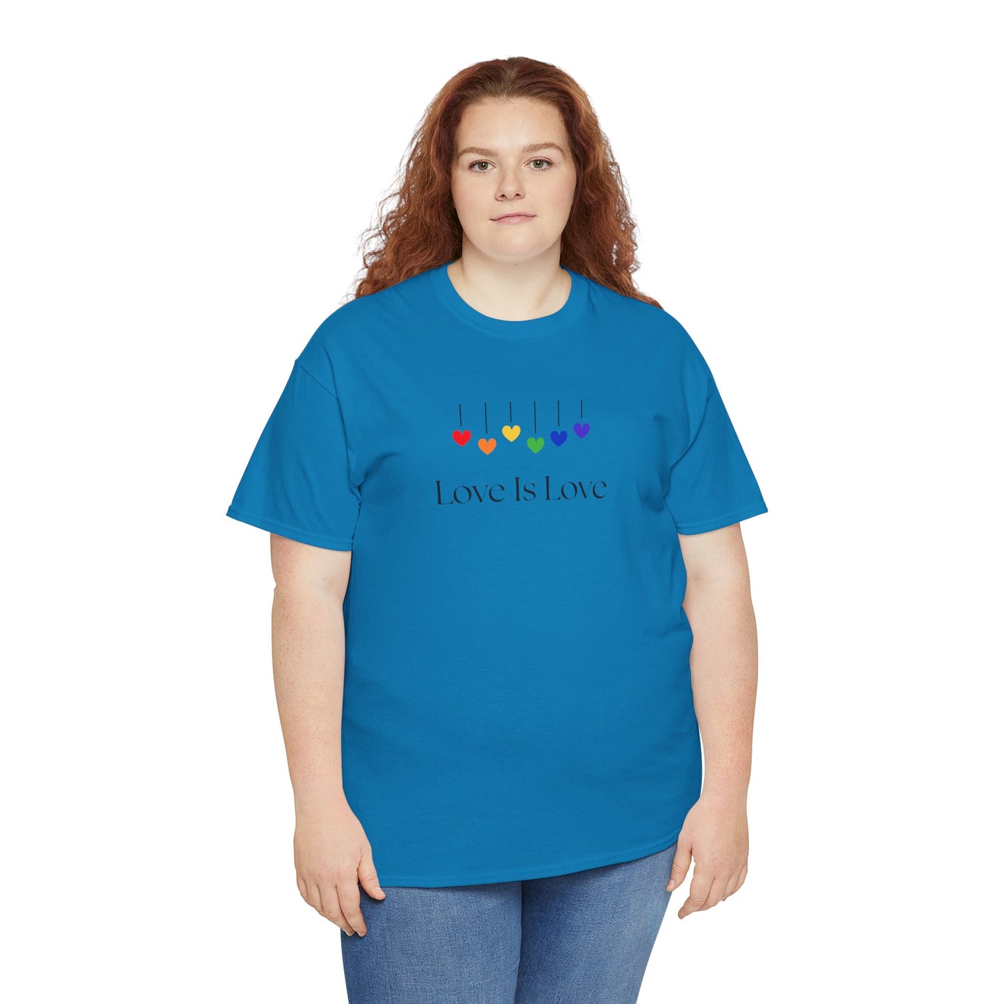 Love Is Love Rainbow Hearts Unisex Heavy Cotton Tee - LGBTQ Pride T-Shirt, Gift for Friends, Equality Apparel, Celebration Wear, [...]