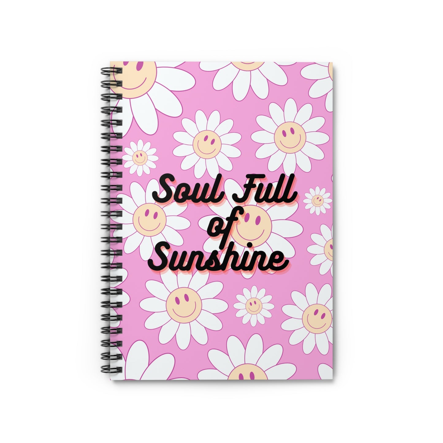 Soul Full of Sunshine Spiral Floral Notebook - Cheerful Floral Journal, Daily Notetaking, School Supplies, Gift for Students and [...]