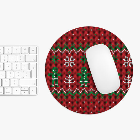 Christmas Gingerbread Mouse Pad - Festive Office Decor, Holiday Gift, Computer Accessory, Cozy Vibes, Winter Wonderland