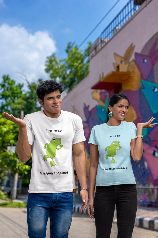 Fun Frog Graphic T-shirt, Quirky Unisex Tee, Catchy Quote Shirt, Gift for Friends, Casual Wear, Perfect for Birthdays