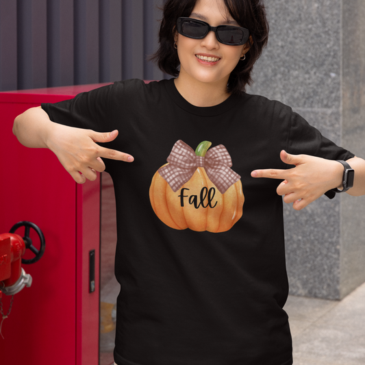 Fall Pumpkin Unisex T-Shirt, Autumn Vibes Tee, Casual Wear Shirt, Halloween Apparel, Thanksgiving Top