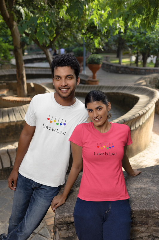 Love Is Love Rainbow Hearts Unisex Heavy Cotton Tee - LGBTQ Pride T-Shirt, Gift for Friends, Equality Apparel, Celebration Wear, [...]