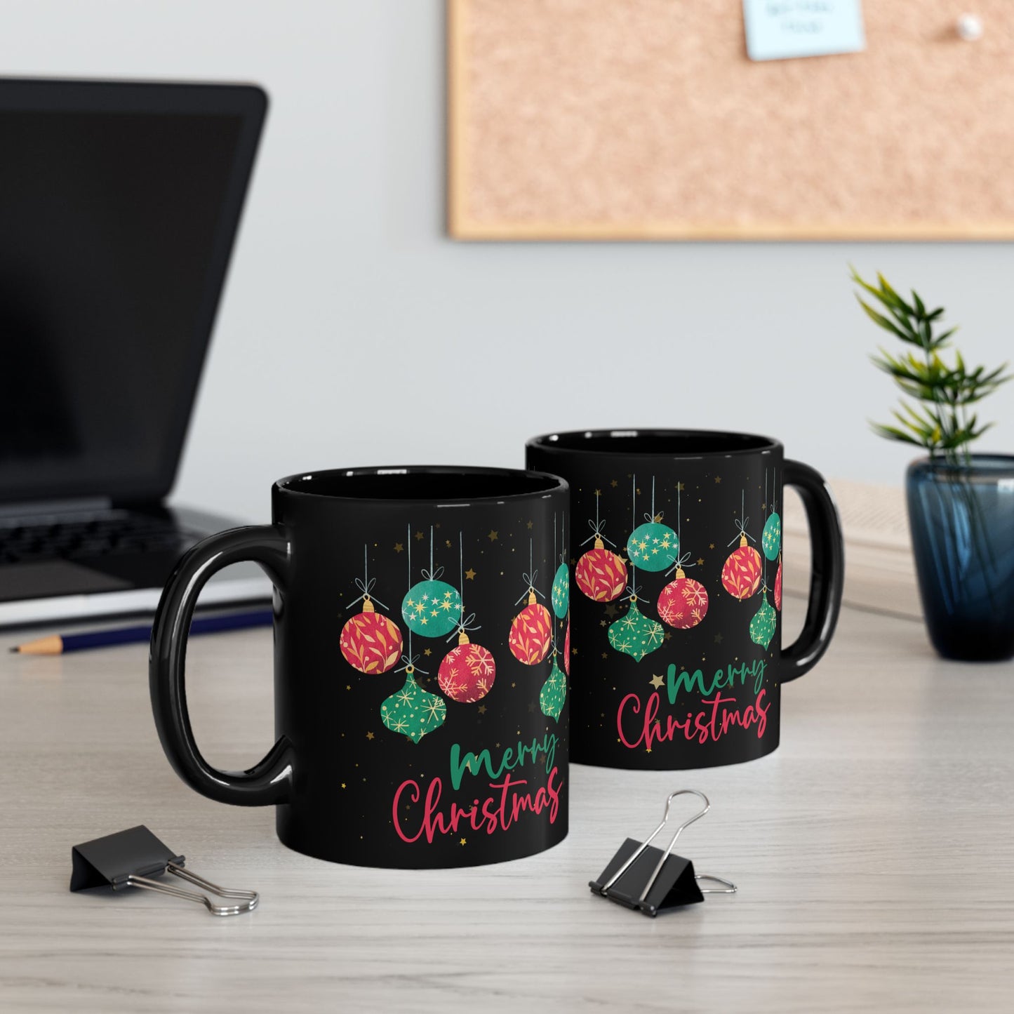 Festive Christmas Mug - Cheerful Holiday Drinkware, Coffee Cup Gift, Xmas Celebration, Ornament Design, Merry Christmas, 11oz 15oz