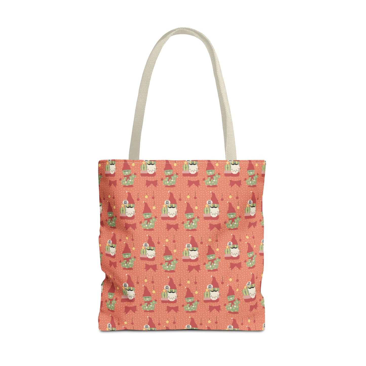 Christmas Cactus Gnome Gift Tote Bag — Cute Holiday Carry-All 🎁✨