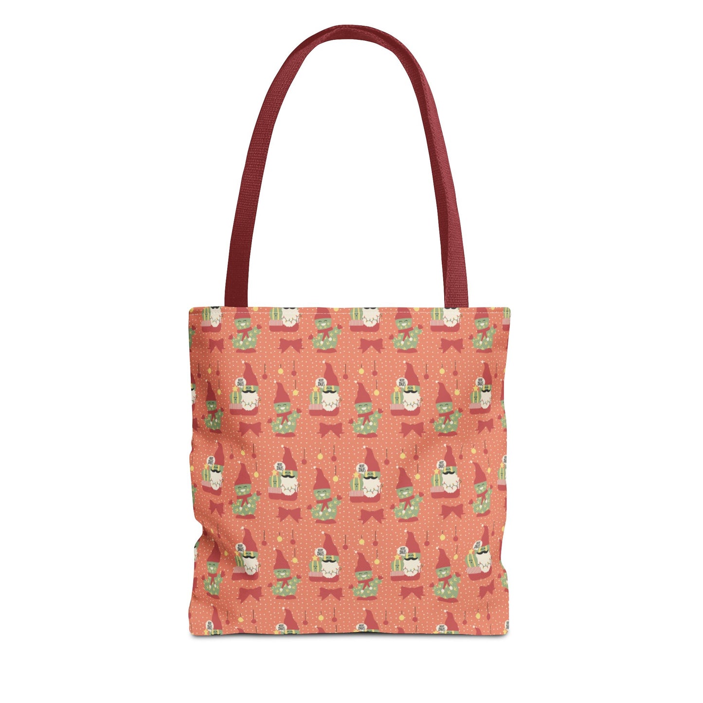 Christmas Cactus Gnome Gift Tote Bag — Cute Holiday Carry-All 🎁✨