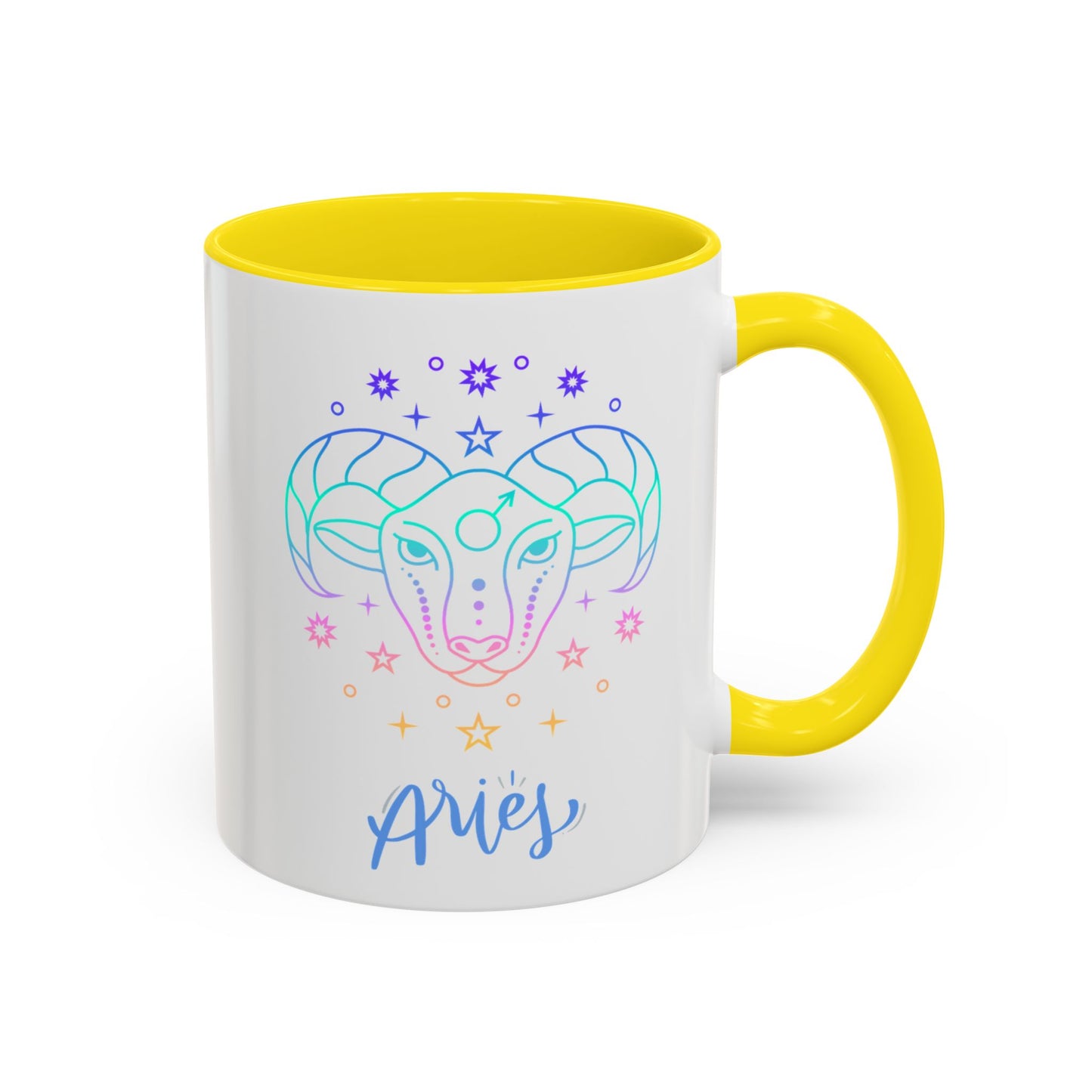 Aries Accent Coffee Mug - Astrology Gift, Zodiac Decor, Horoscope Lover, Perfect for Birthdays or Everyday Use
