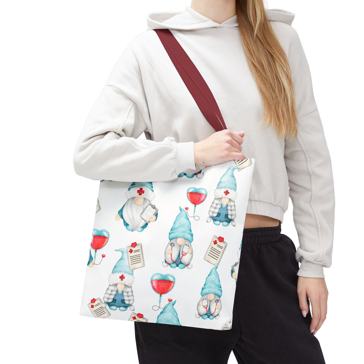 Medical Gnome Tote Bag – Cute Nurse Gift, Doctor Appreciation, Hospital Worker Tote, Healthcare Accessory