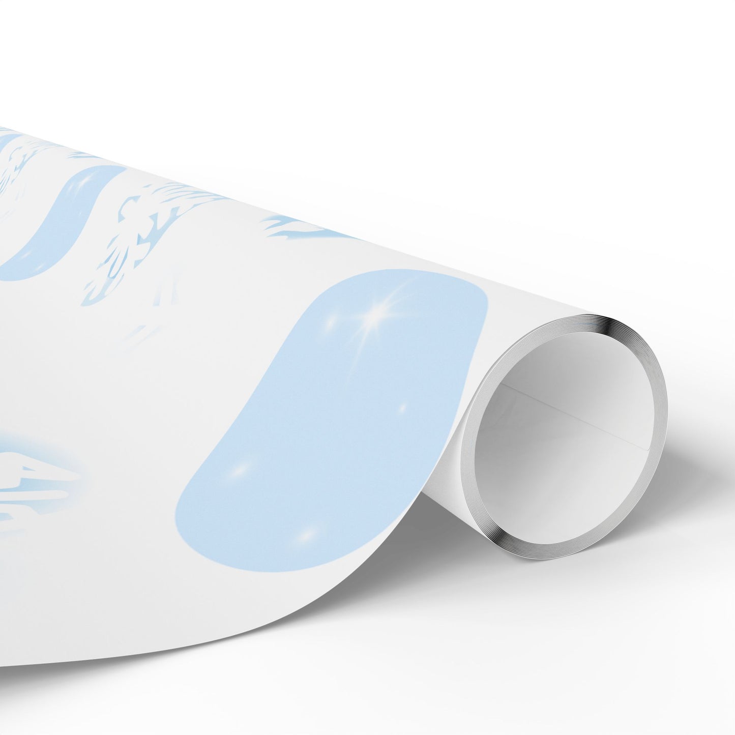 Blue Snowflake Winter Wrapping Paper | Cozy Holiday Gift Wrap