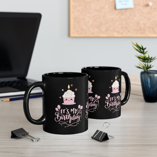 Birthday Celebration Mug - Cute Cup for Birthday Gifts, Party Decor, Coffee Lover, Fun Drinkware, Gifts for Her