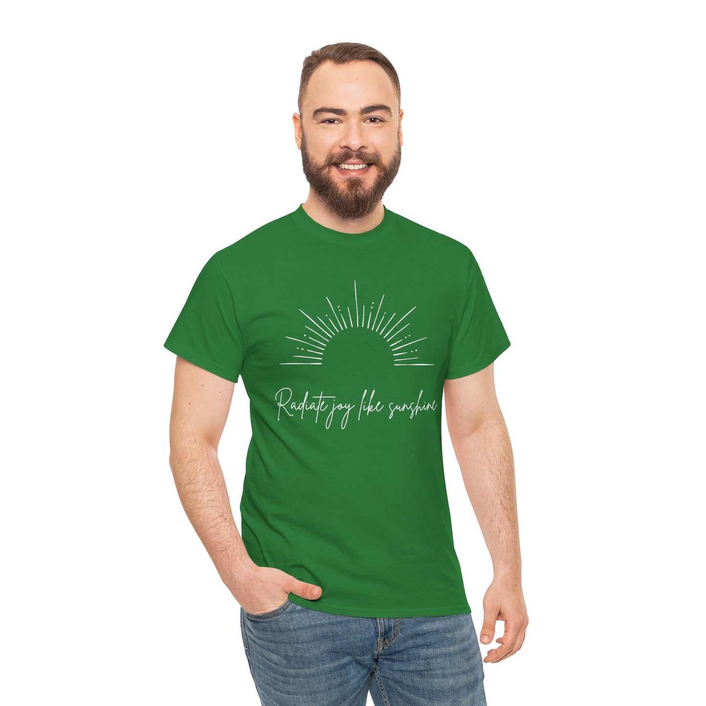 Radiate Joy Unisex Heavy Cotton Tee - Comfortable Casual Wear, Ideal for Gifting, Everyday Use, Perfect for Outdoor Activities, [...]