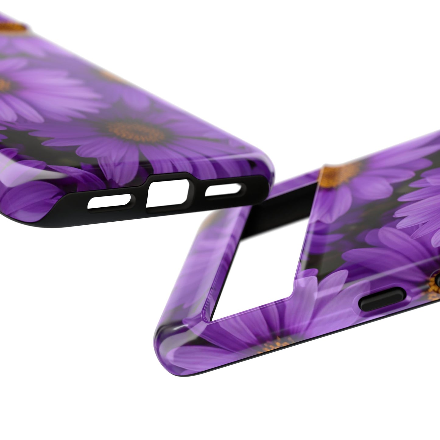 Purple Daisy Tough Case, Floral Phone Case, Durable Mobile Cover, Gift for Her, Everyday Use, Spring Accessories