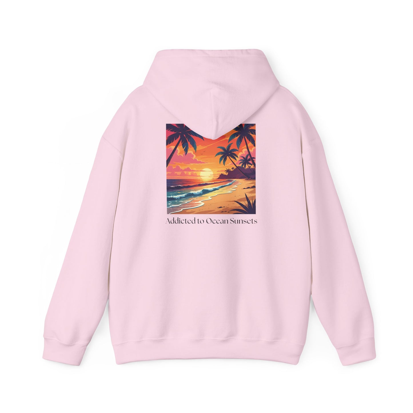 Ocean Sunset Beach Scene Unisex Hoodie, Ocean Lovers Coverup Sweatshirt, Addicted To Ocean Sunsets, Coastal Apparel, Beach Lover Gift