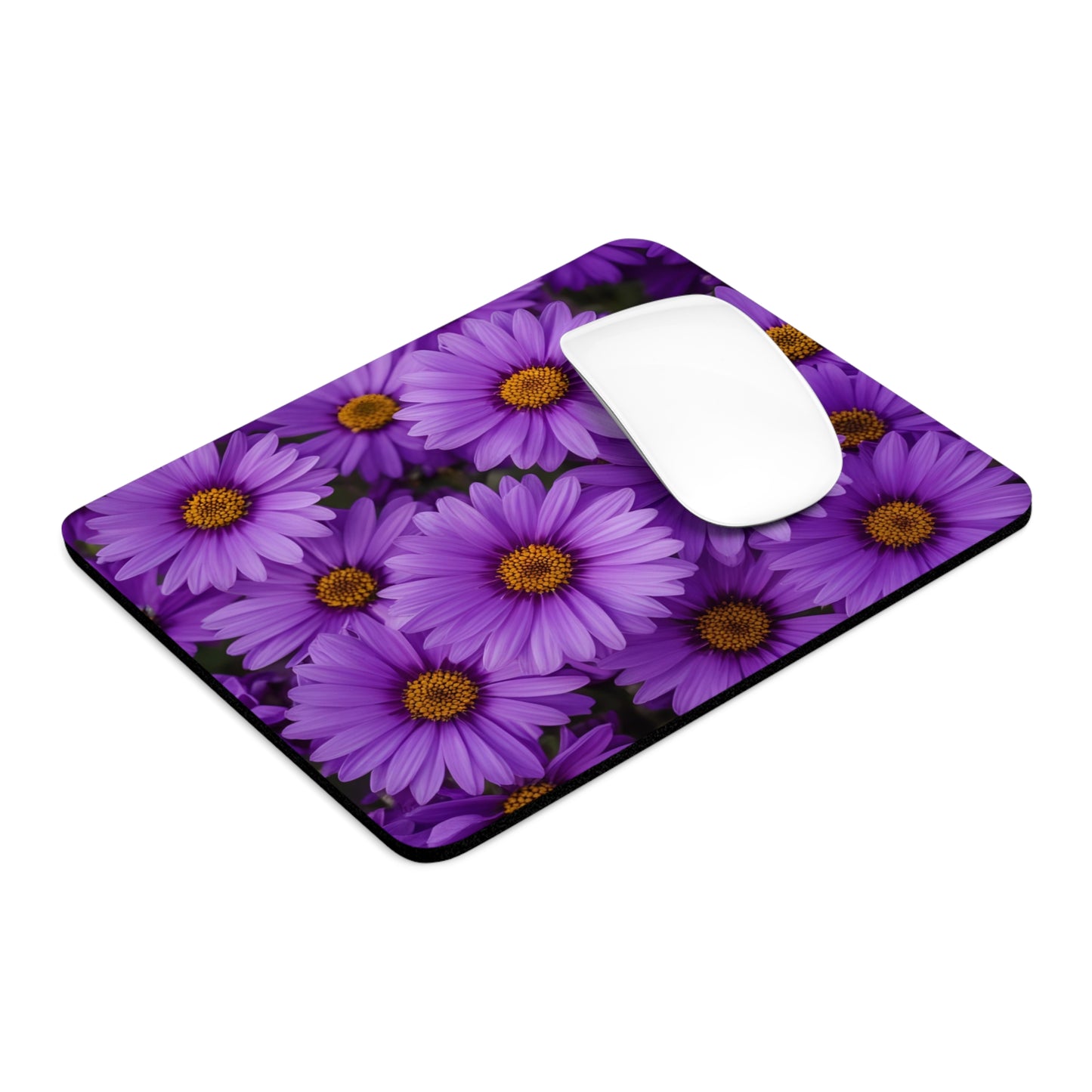 Purple Daisy Mouse Pad, Floral Desk Accessory, Office Decor, Computer Gift, Spring Vibe