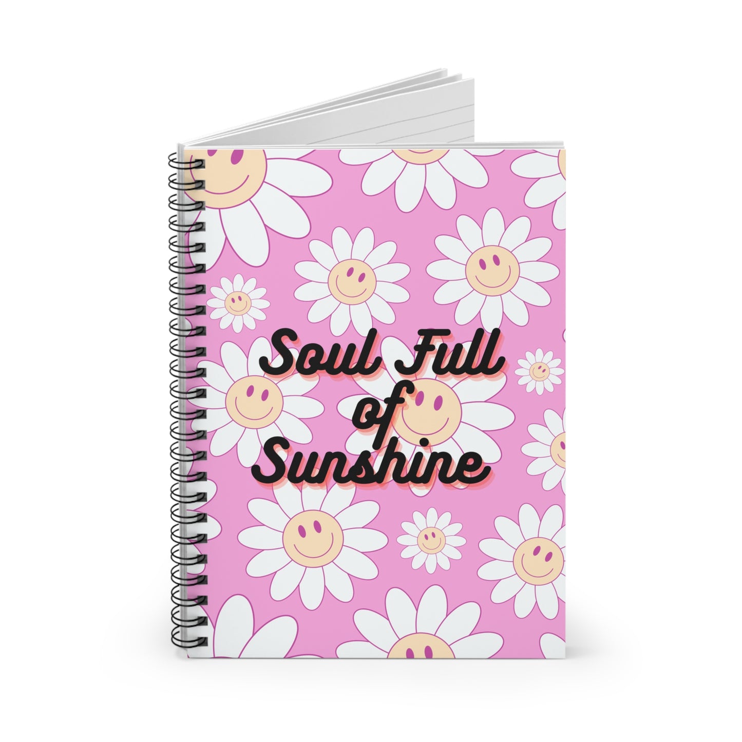 Soul Full of Sunshine Spiral Floral Notebook - Cheerful Floral Journal, Daily Notetaking, School Supplies, Gift for Students and [...]