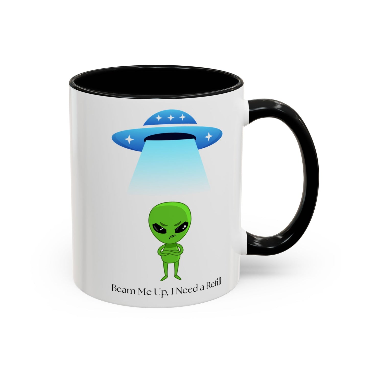 Alien Mug - Beam Me Up, Perfect for Sci-Fi Lovers, Cute Gift for Birthdays, Friends, or Just Your Daily Coffee Fix