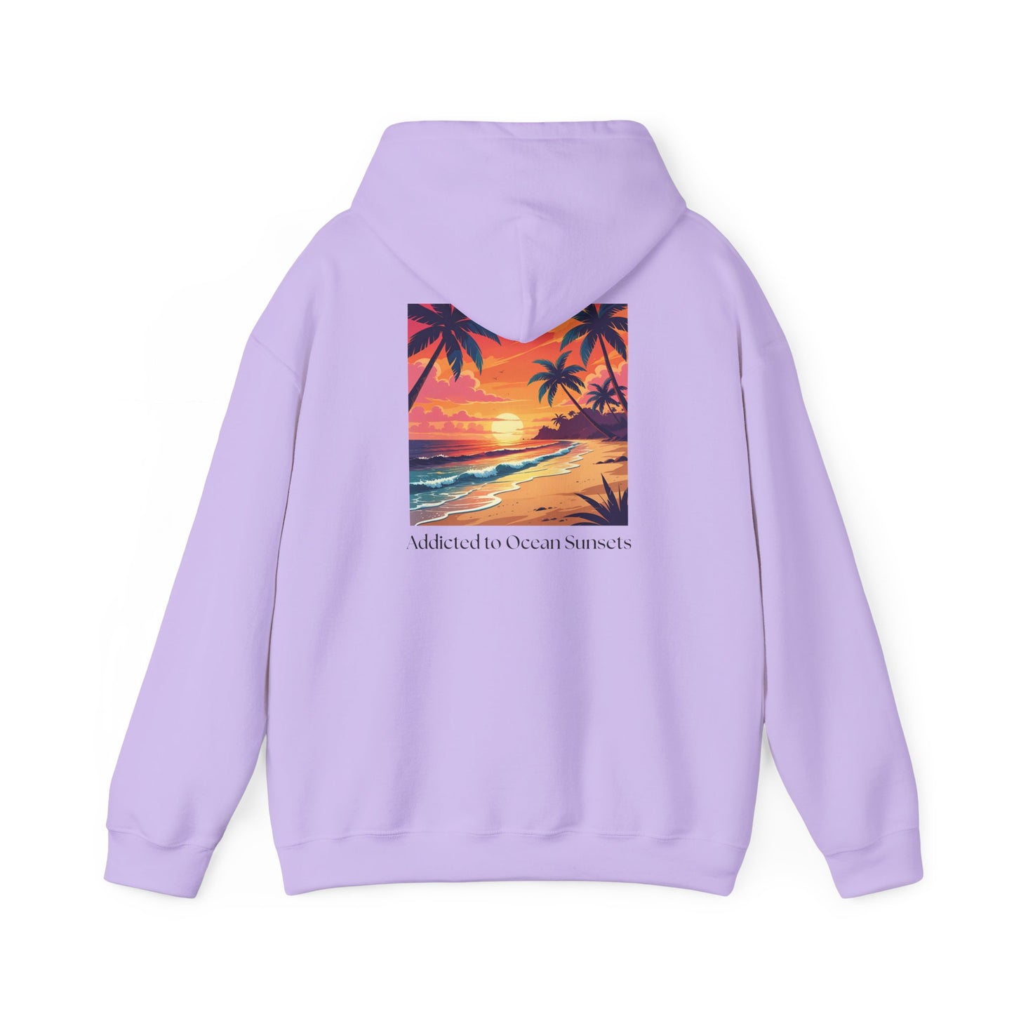 Ocean Sunset Beach Scene Unisex Hoodie, Ocean Lovers Coverup Sweatshirt, Addicted To Ocean Sunsets, Coastal Apparel, Beach Lover Gift