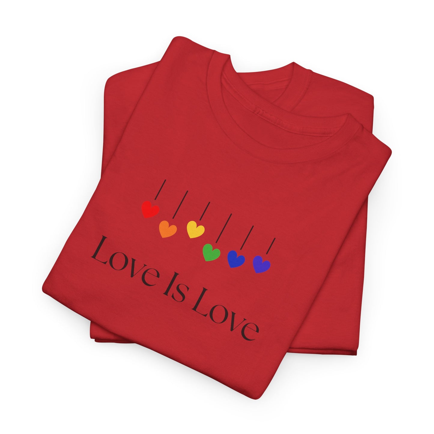 Love Is Love Rainbow Hearts Unisex Heavy Cotton Tee - LGBTQ Pride T-Shirt, Gift for Friends, Equality Apparel, Celebration Wear, [...]