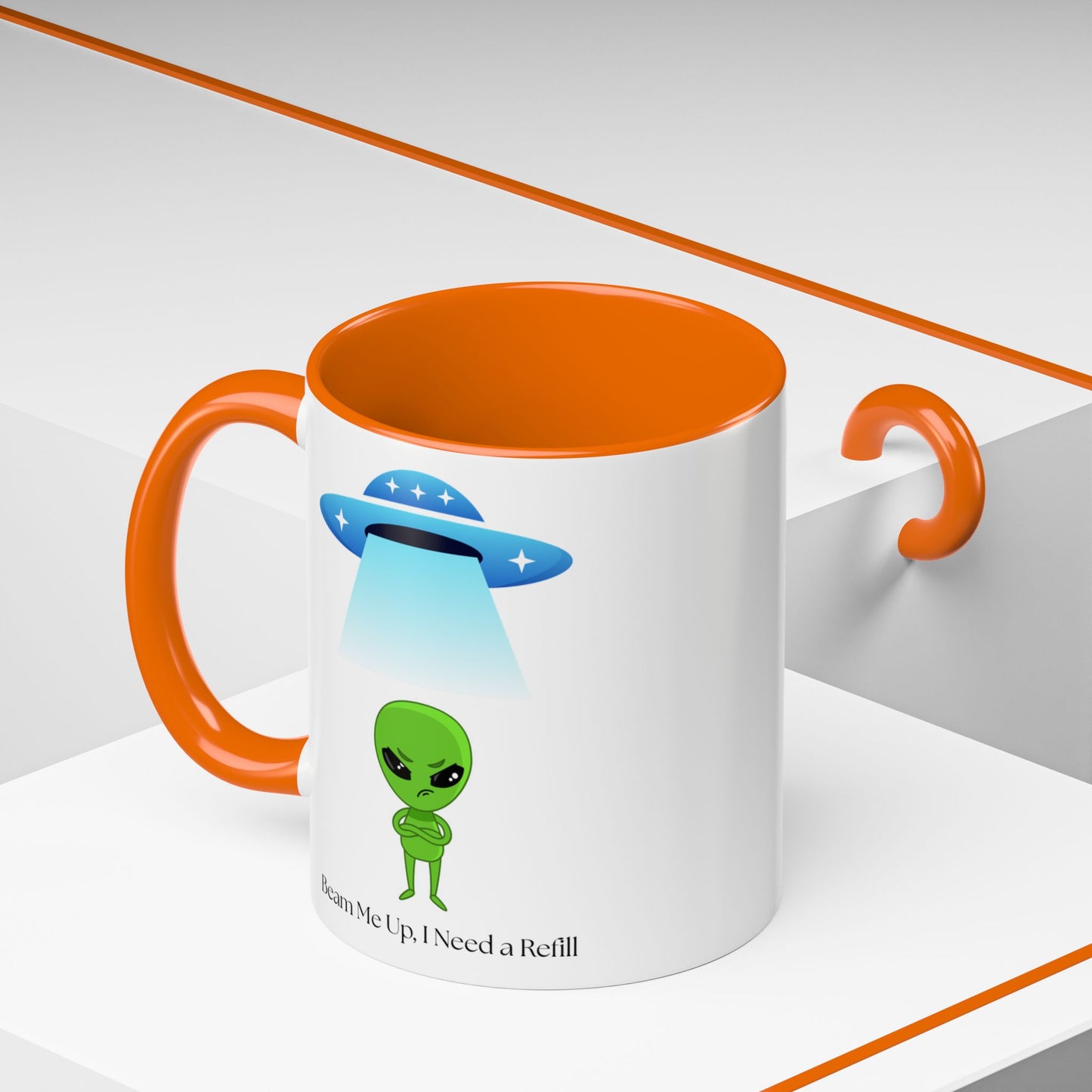 Alien Mug - Beam Me Up, Perfect for Sci-Fi Lovers, Cute Gift for Birthdays, Friends, or Just Your Daily Coffee Fix