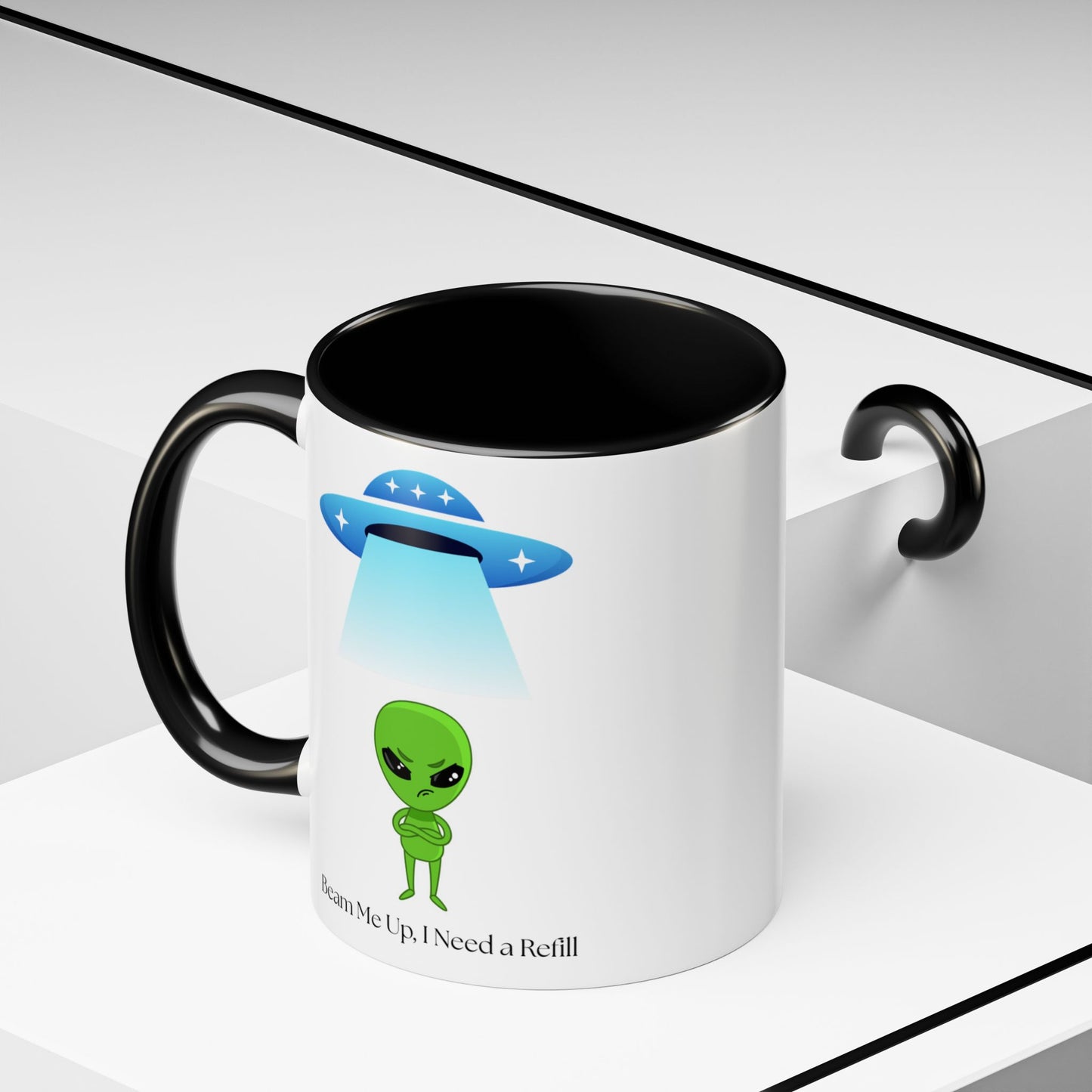 Alien Mug - Beam Me Up, Perfect for Sci-Fi Lovers, Cute Gift for Birthdays, Friends, or Just Your Daily Coffee Fix