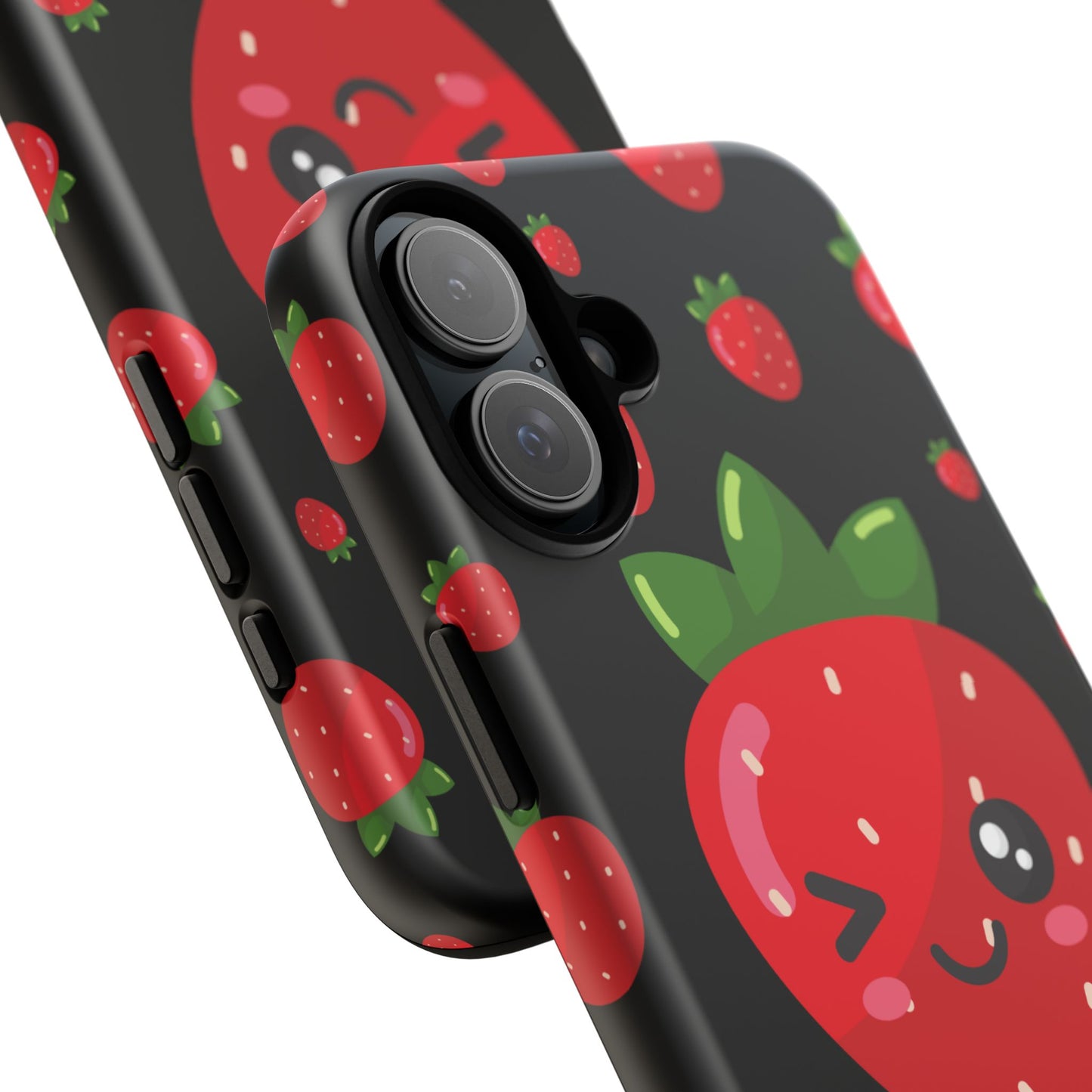 Cute Strawberry Phone Case, Kawaii Phone Cover, Tough Phone Cases, Gift for Teens, Summer Accessories, Cute Fruit Design