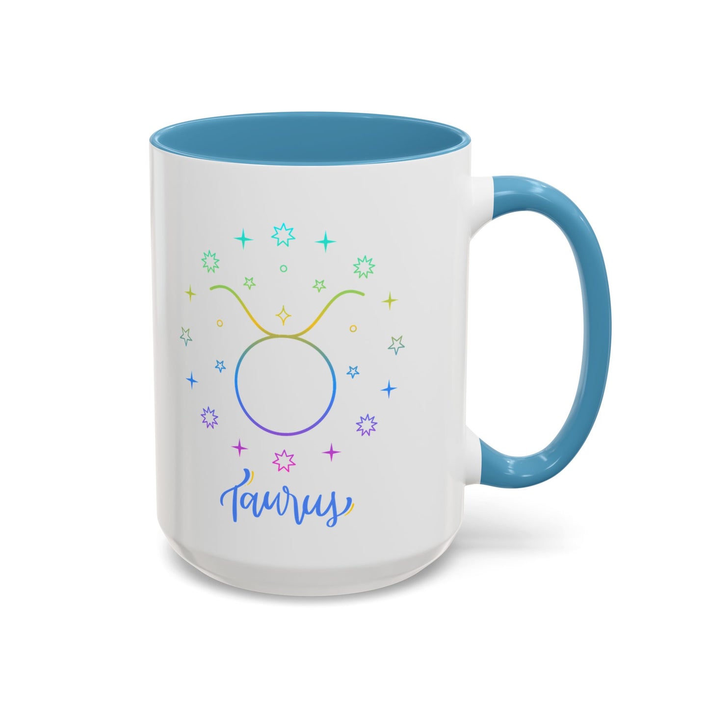 Colorful Taurus Accent Coffee Mug | Zodiac Gift for Astrology Lovers, Unique Personalized Birthday Mug, Paper Gift