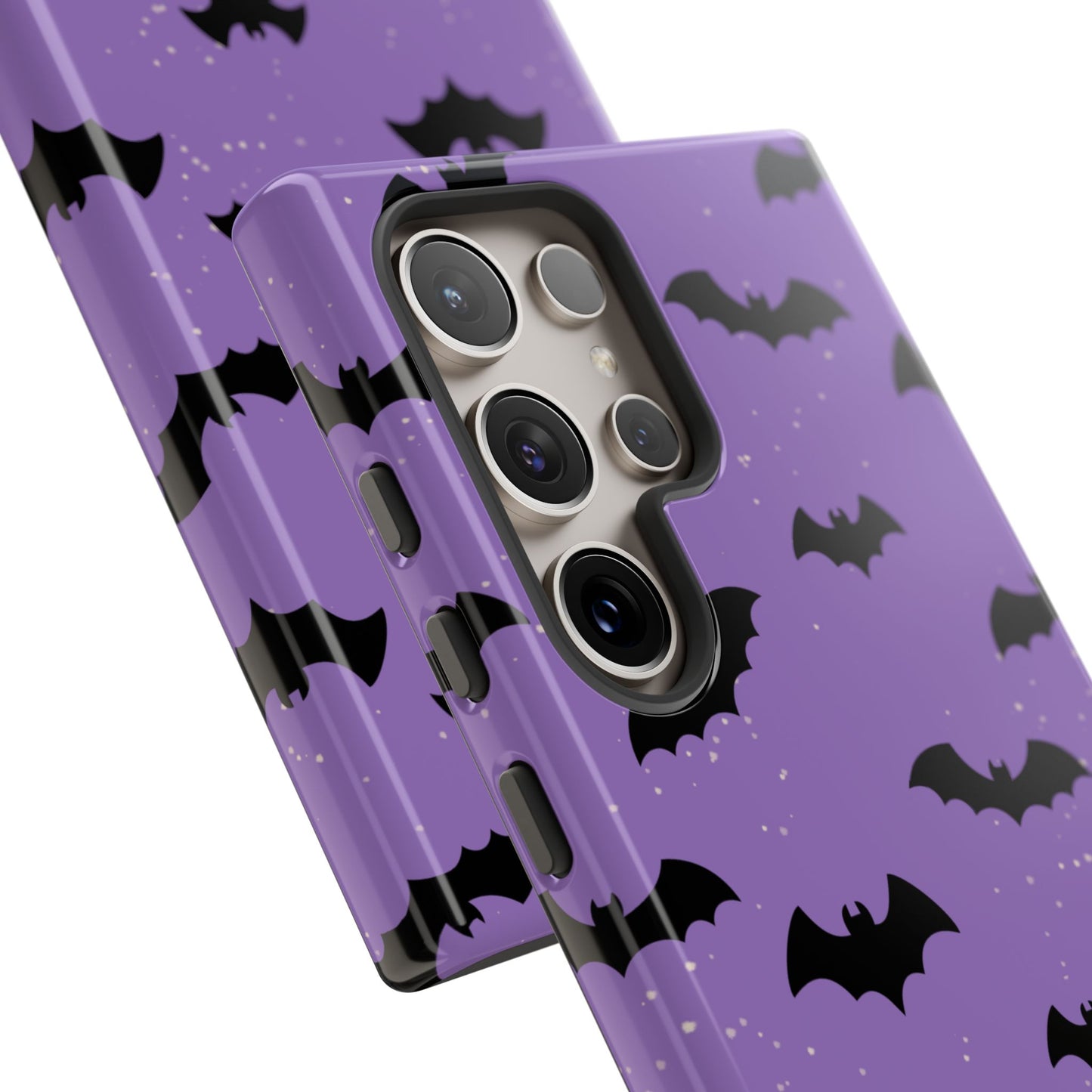 Halloween Bat Phone Case, Cute Purple Bat Phone Cover, Tough Cell Phone Case, Gothic Design, Spooky Gift, Fall Decor