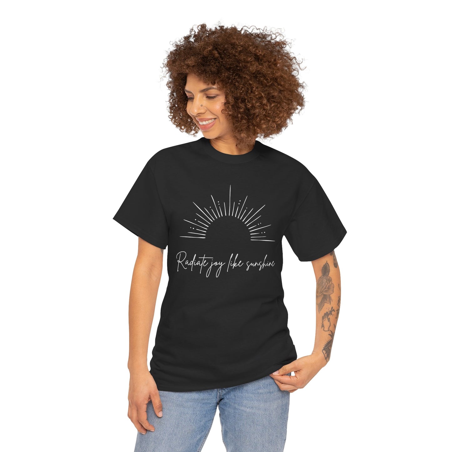 Radiate Joy Unisex Heavy Cotton Tee - Comfortable Casual Wear, Ideal for Gifting, Everyday Use, Perfect for Outdoor Activities, [...]