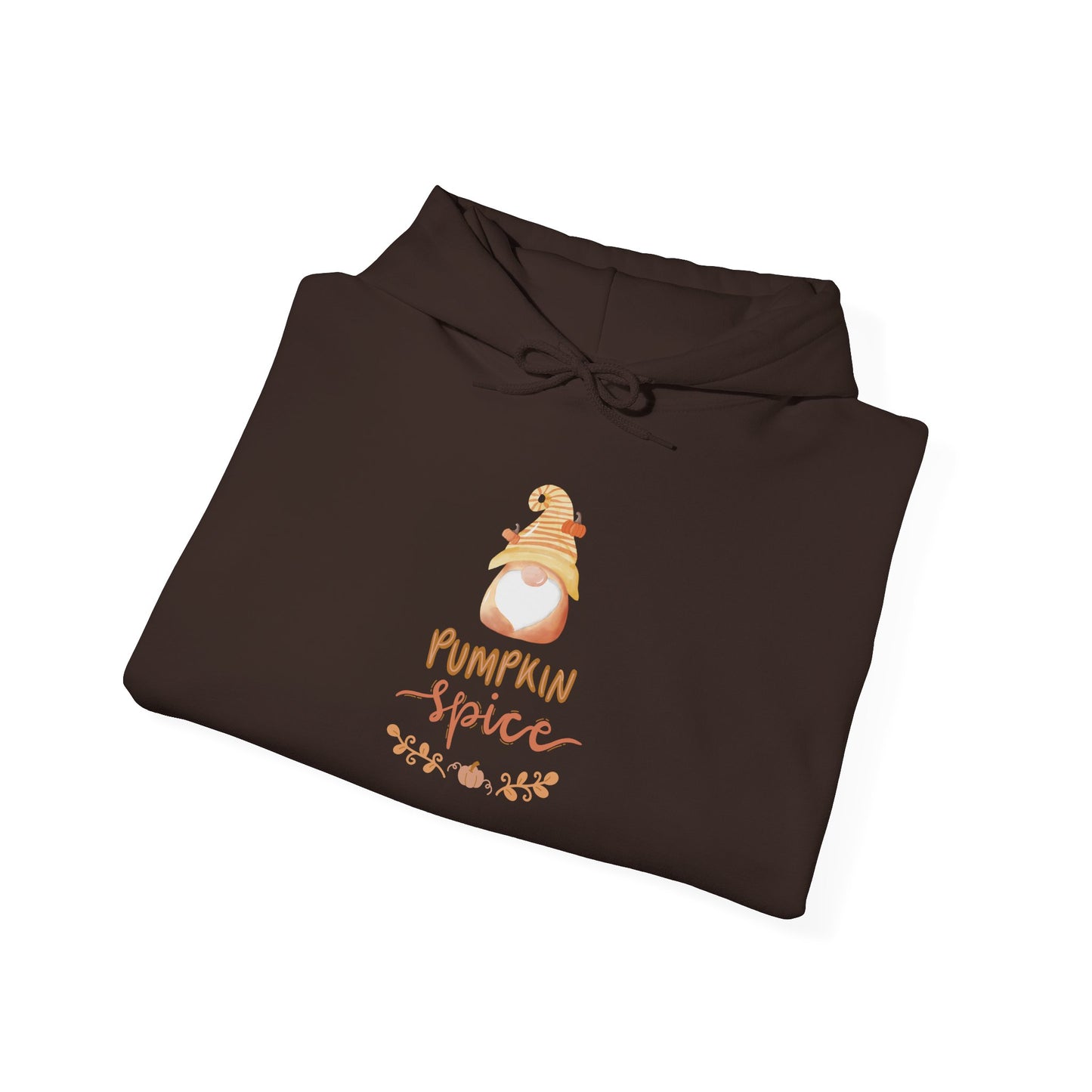 Pumpkin Spice Hoodie with Fall Gnome, Cozy Autumn Unisex Sweatshirt, Thanksgiving Hoodie, Cute Fall Gift Idea