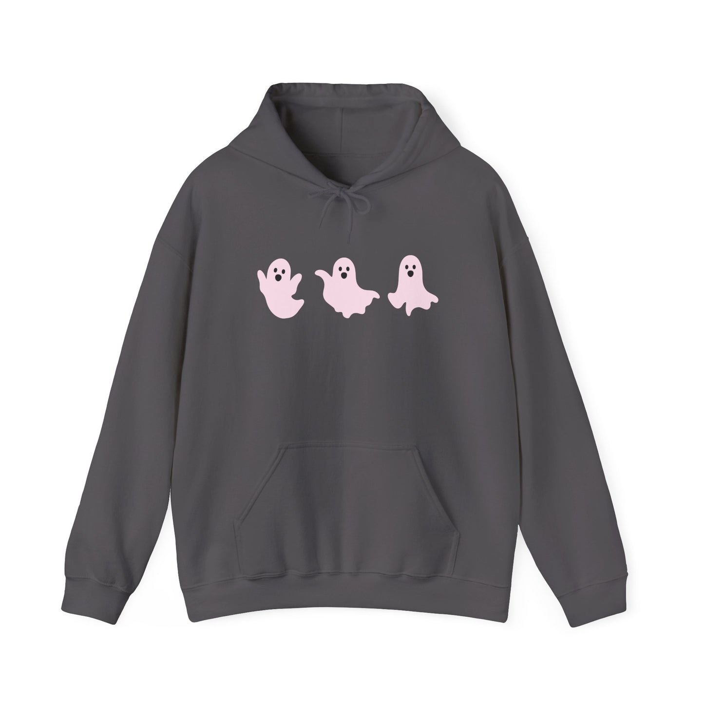 Cute Pink Ghosts Unisex Sweatshirt, Halloween Hoodie, Cozy Fall Apparel, Spooky Gift for Friends, Trendy Casual Wear