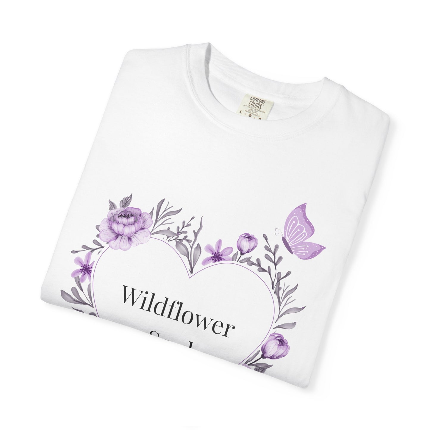 Wildflower Soul T-Shirt - Floral Heart Tee, Botanical Style Shirt, Gift for Nature Lovers, Casual Wear