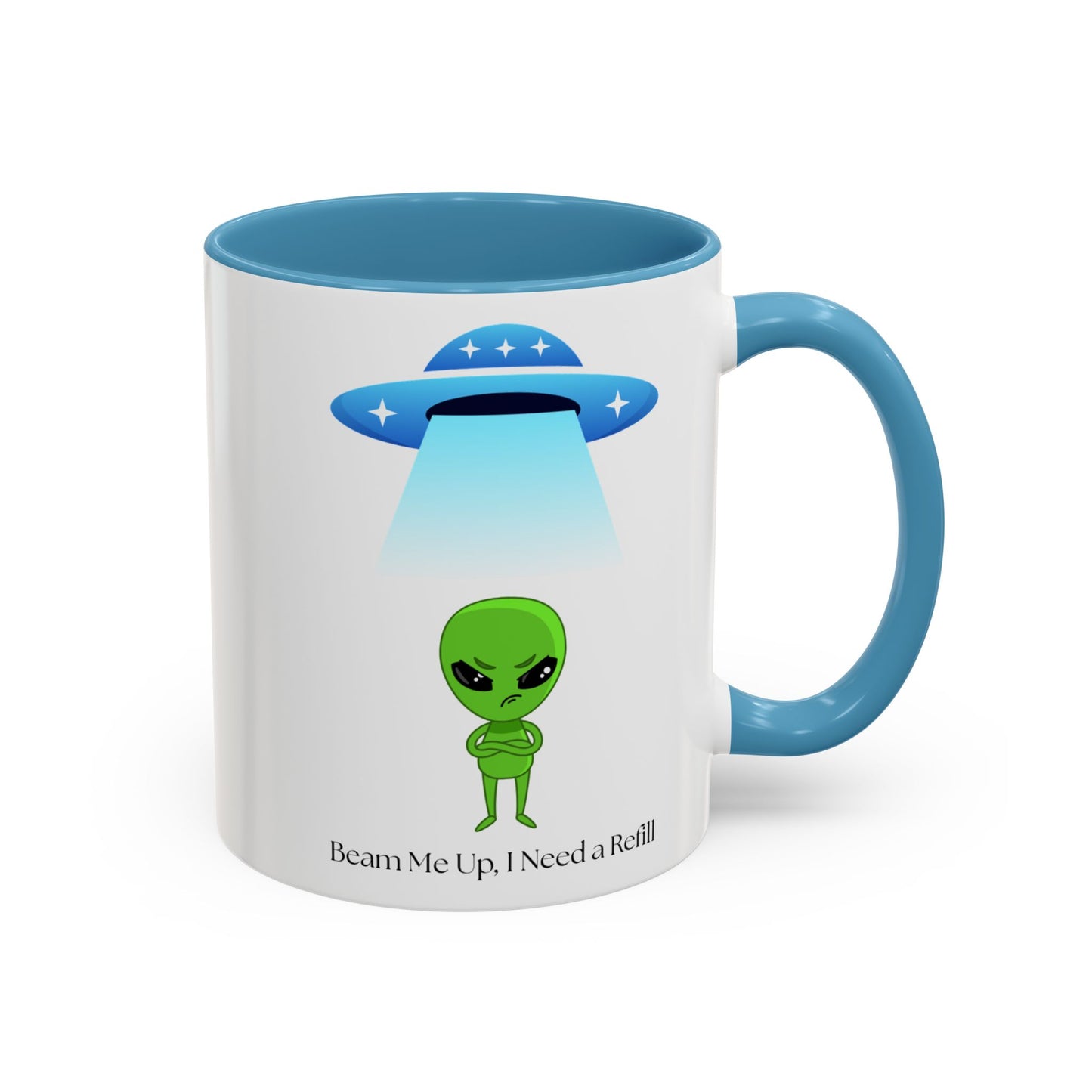 Alien Mug - Beam Me Up, Perfect for Sci-Fi Lovers, Cute Gift for Birthdays, Friends, or Just Your Daily Coffee Fix