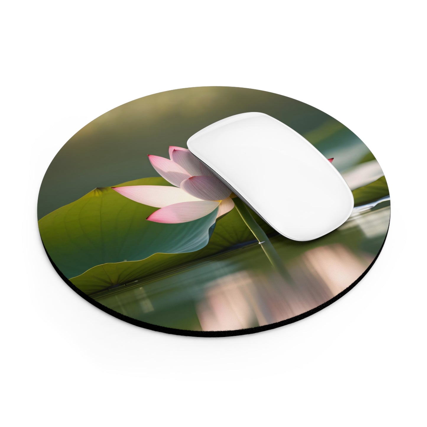 Pink Lotus Flower Mouse Pad | Elegant Desk Accessory, Floral Mouse Mat, Home Office Decor, Gift for Her, Meditation & Study