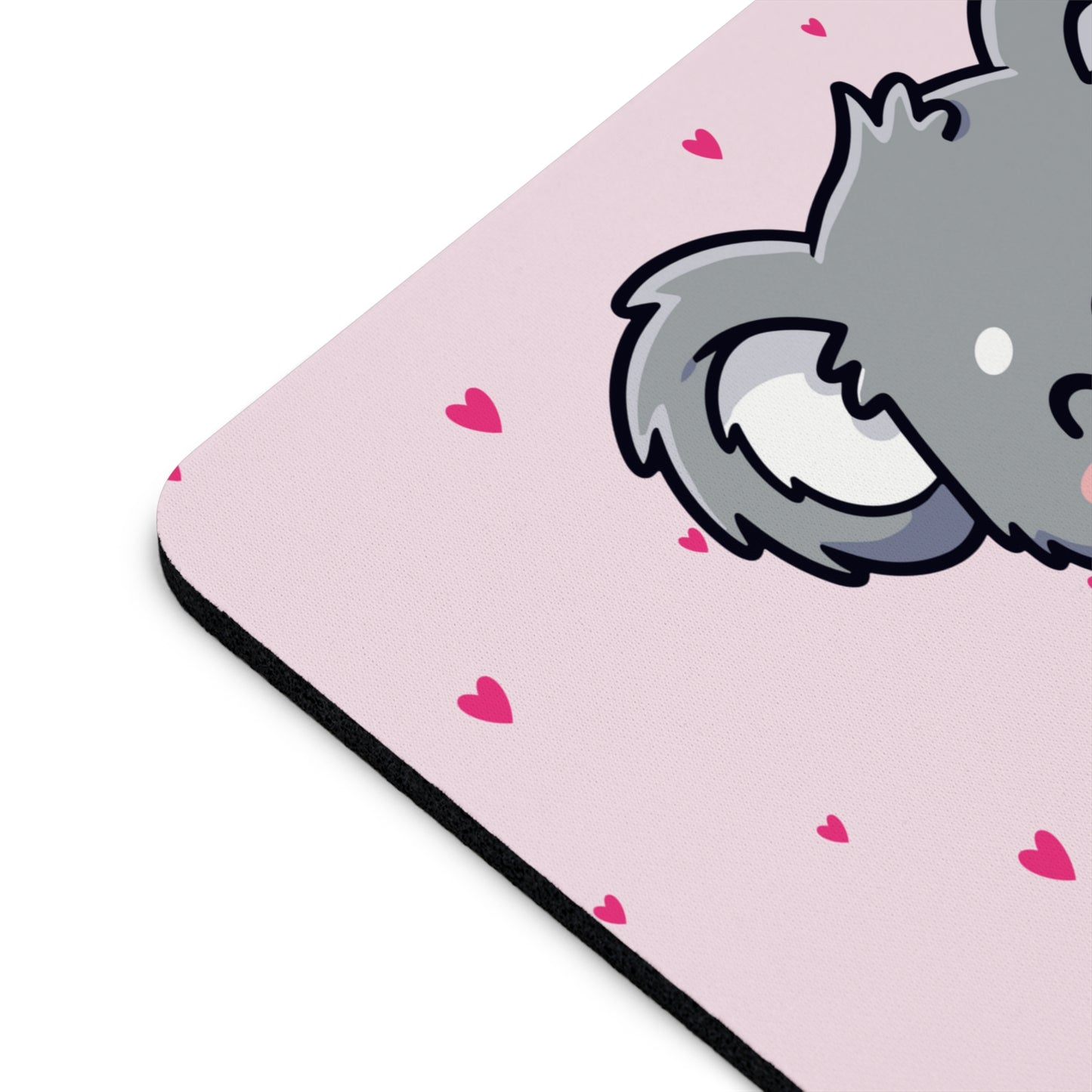 Cute Koala Mom & Baby Pink Mouse Pad