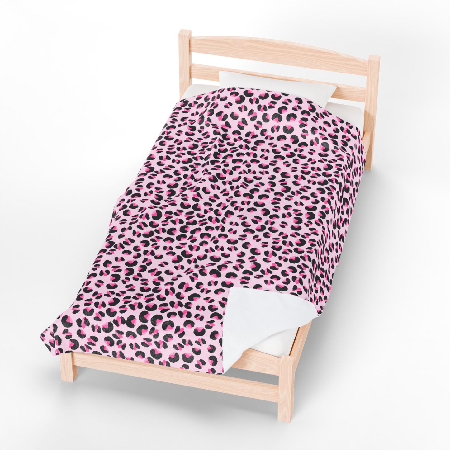 Pink Leopard Print Plush Blanket | Cozy Throw for Home, Perfect Gift for Kids, Living Room Decor