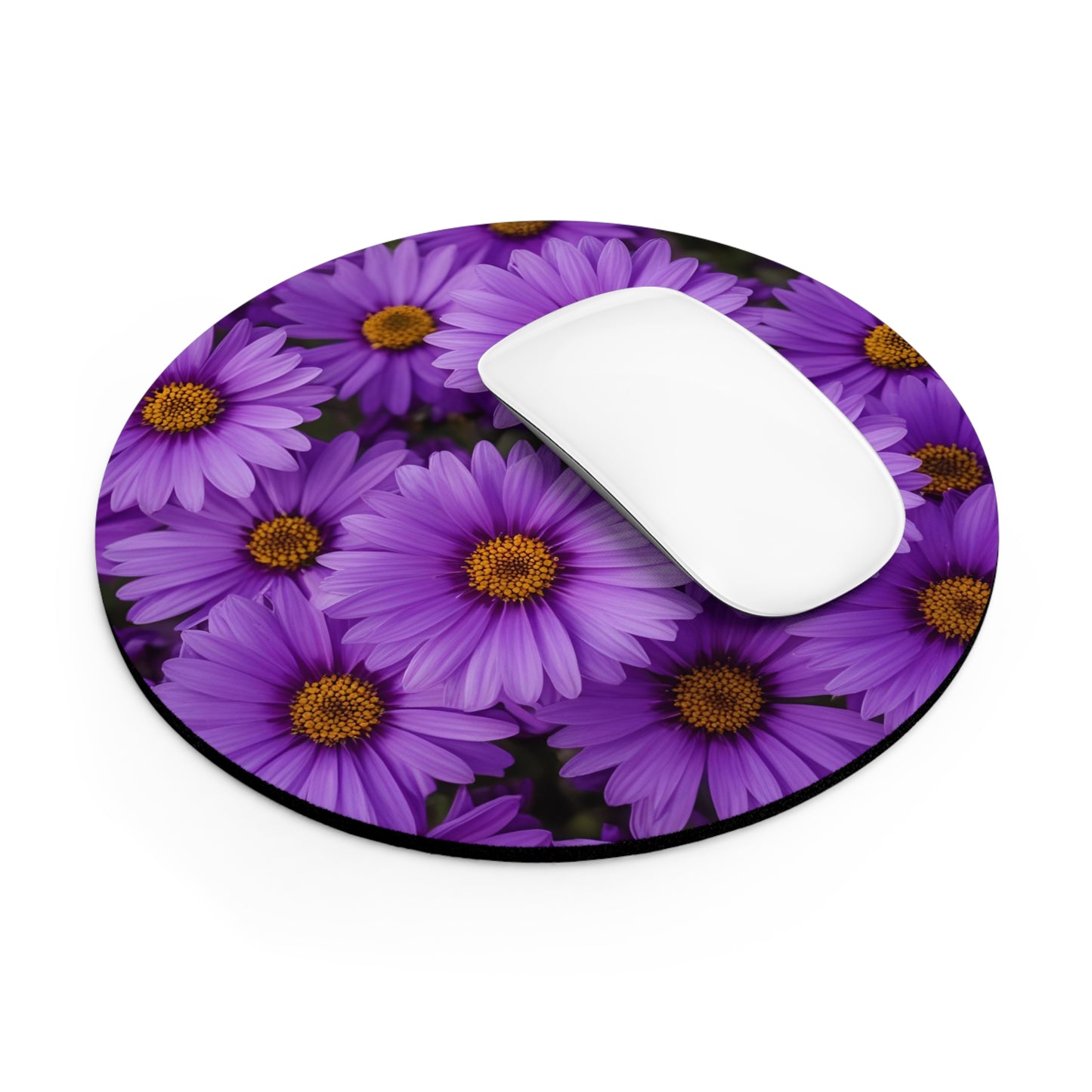 Purple Daisy Mouse Pad, Floral Desk Accessory, Office Decor, Computer Gift, Spring Vibe