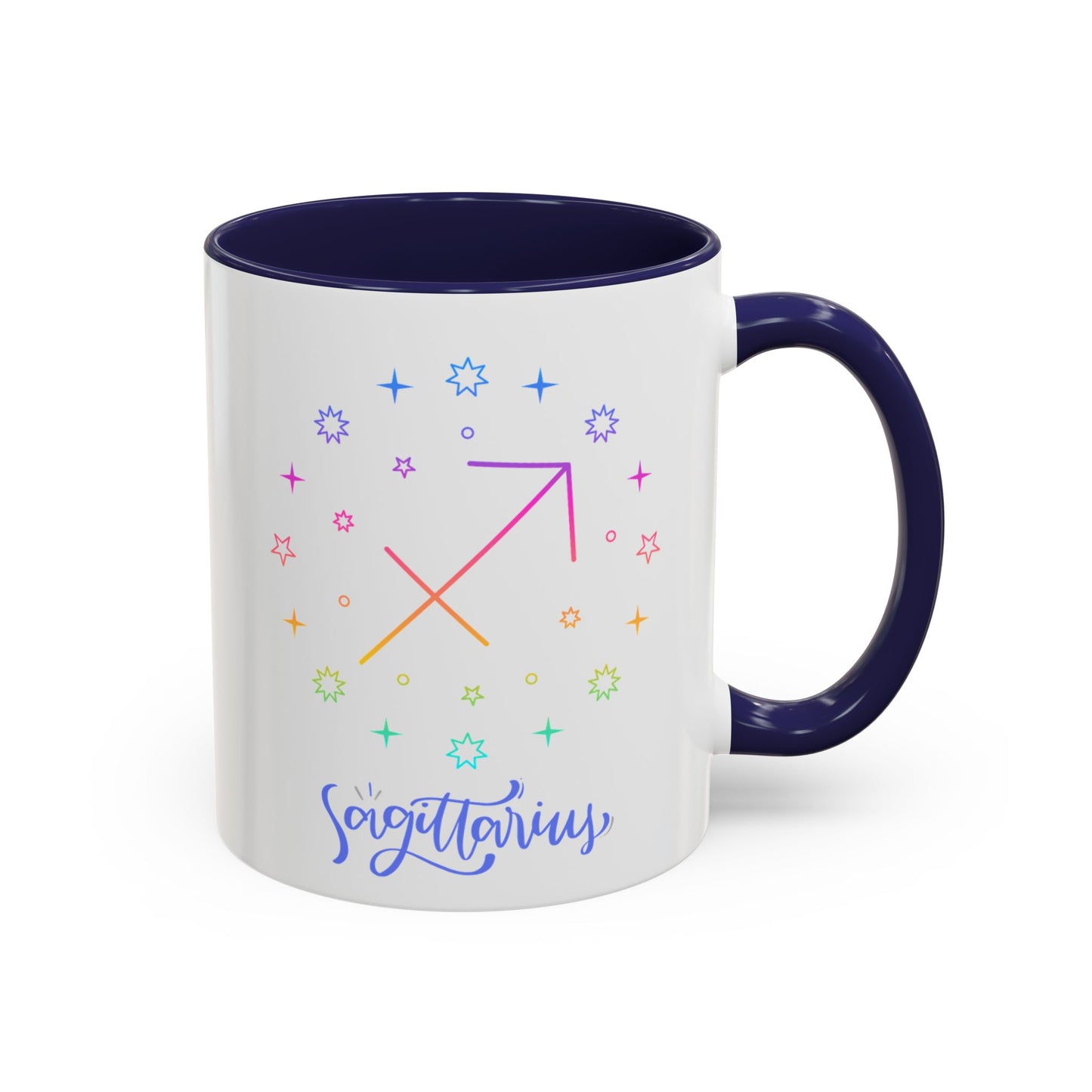 Colorful Sagittarius Coffee Mug, Zodiac Mug, Astrology Gift, Personalized Coffee Cup, Horoscope Mug, Unique Coffee Lover Gift