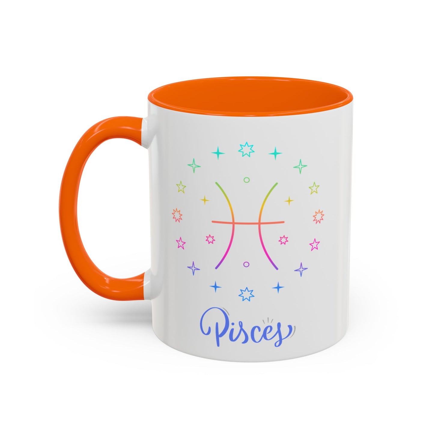 Colorful Pisces Coffee Mug, Astrology Gift, Fun Mug for Tea Lovers, Zodiac, Unique Birthday Present