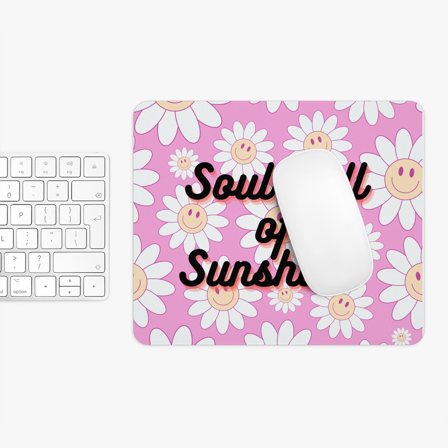 Soul Full of Sunshine Mouse Pad - Cheerful Desk Decor, Gift for Students & Professionals, Office Accessories, Home Office, Desk Organization