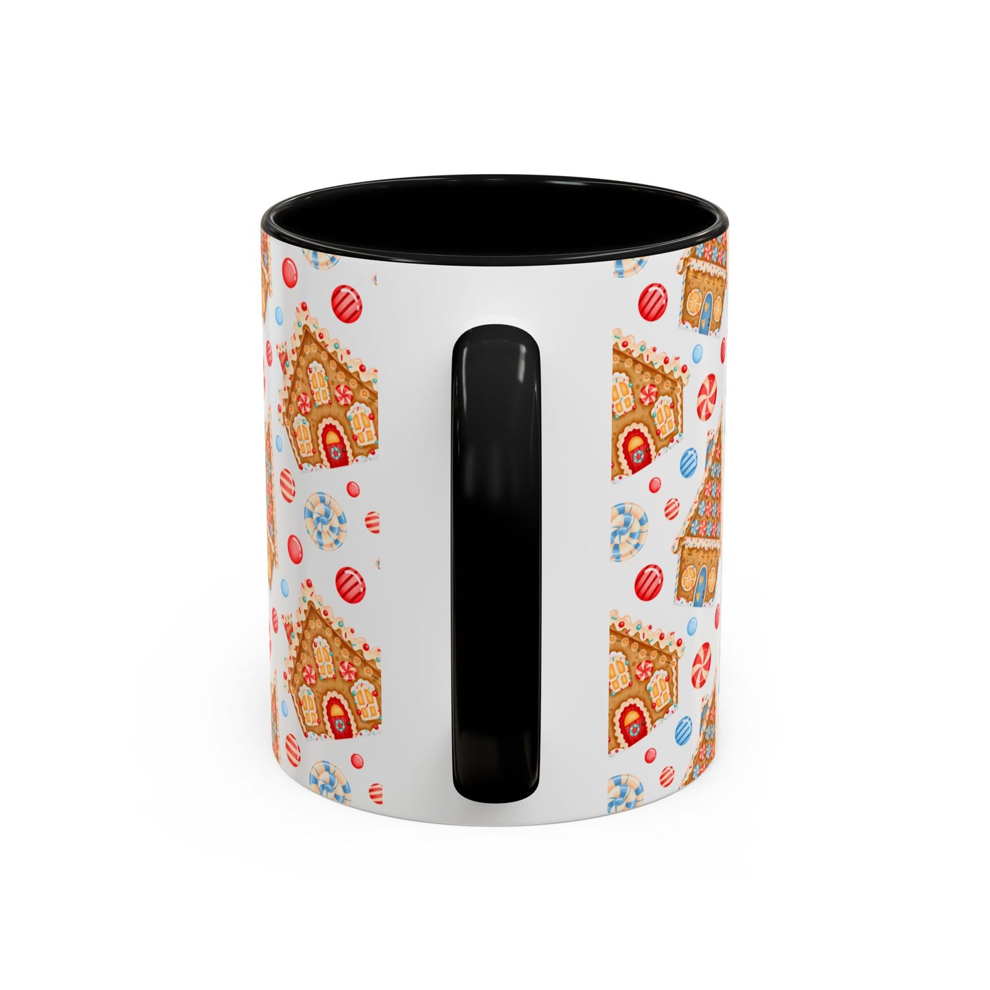 Gingerbread House Ceramic Mug – Festive Christmas Coffee Cup (11oz & 15oz, Multiple Colors)