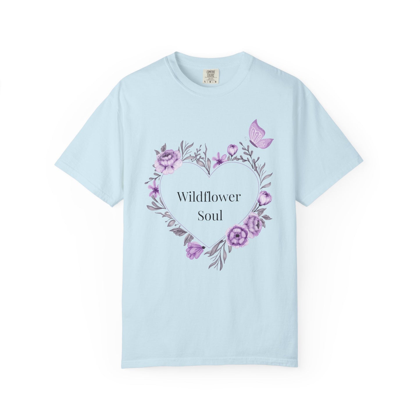 Wildflower Soul T-Shirt - Floral Heart Tee, Botanical Style Shirt, Gift for Nature Lovers, Casual Wear