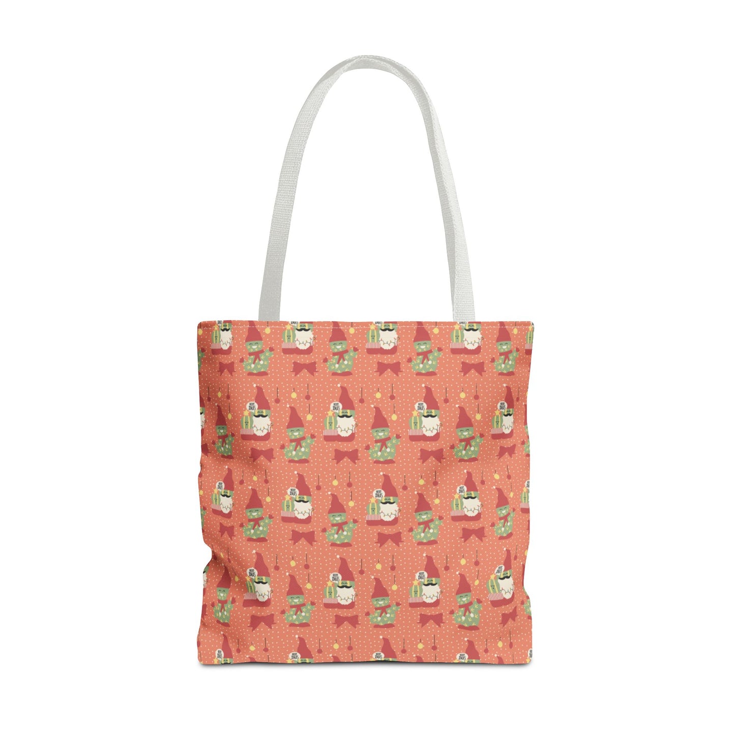 Christmas Cactus Gnome Gift Tote Bag — Cute Holiday Carry-All 🎁✨