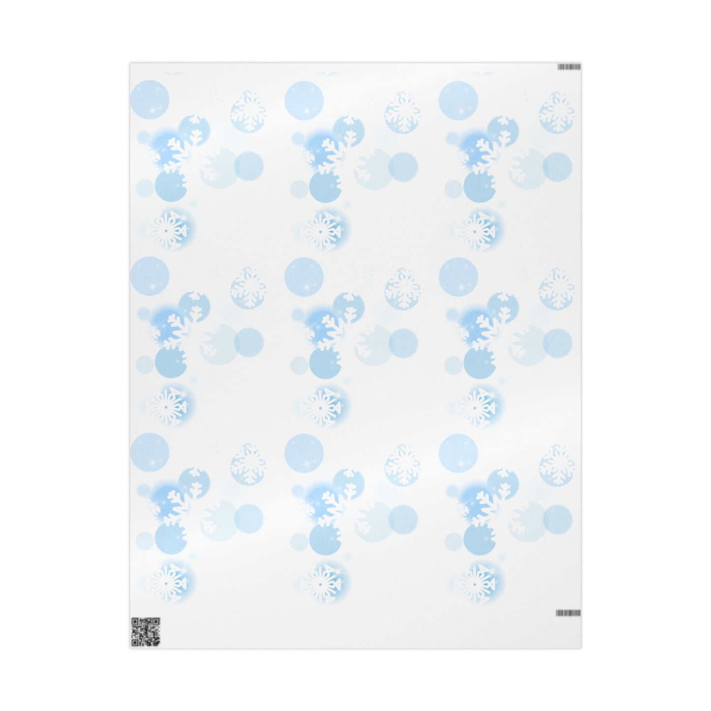 Blue Snowflake Winter Wrapping Paper | Cozy Holiday Gift Wrap