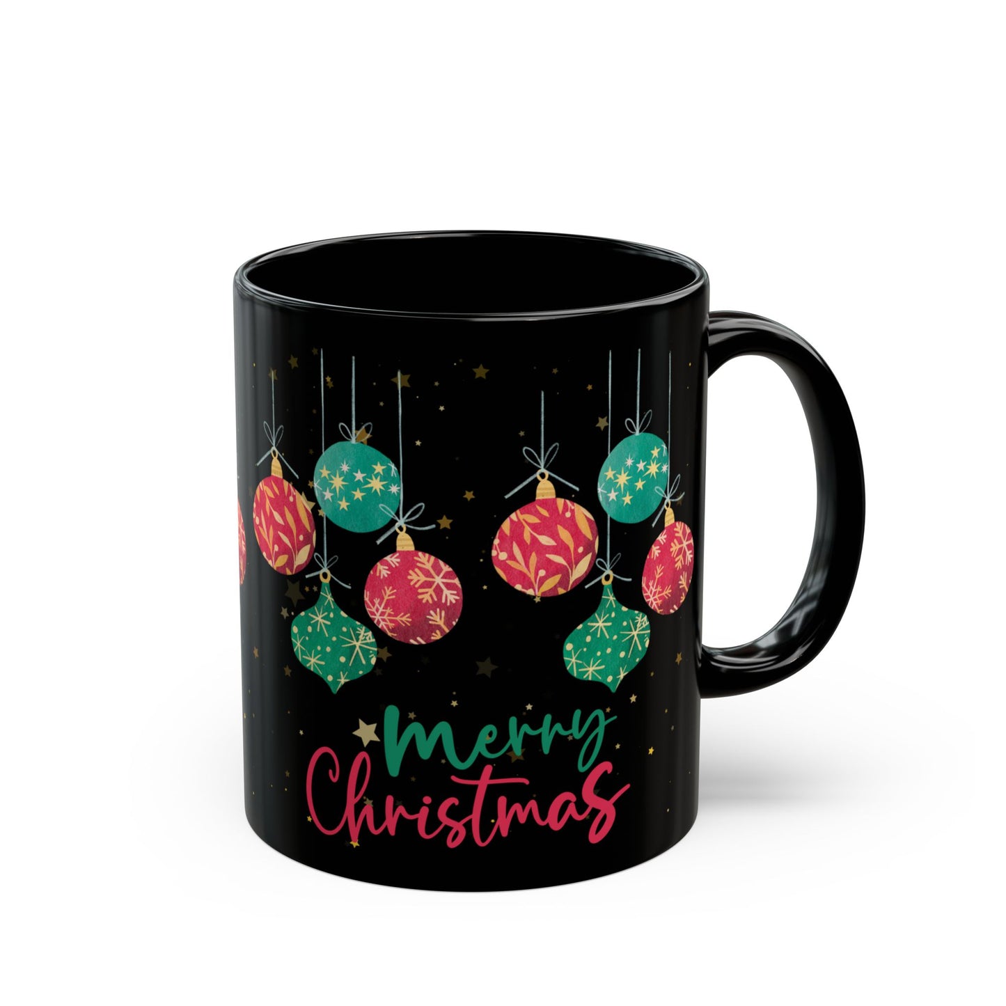 Festive Christmas Mug - Cheerful Holiday Drinkware, Coffee Cup Gift, Xmas Celebration, Ornament Design, Merry Christmas, 11oz 15oz