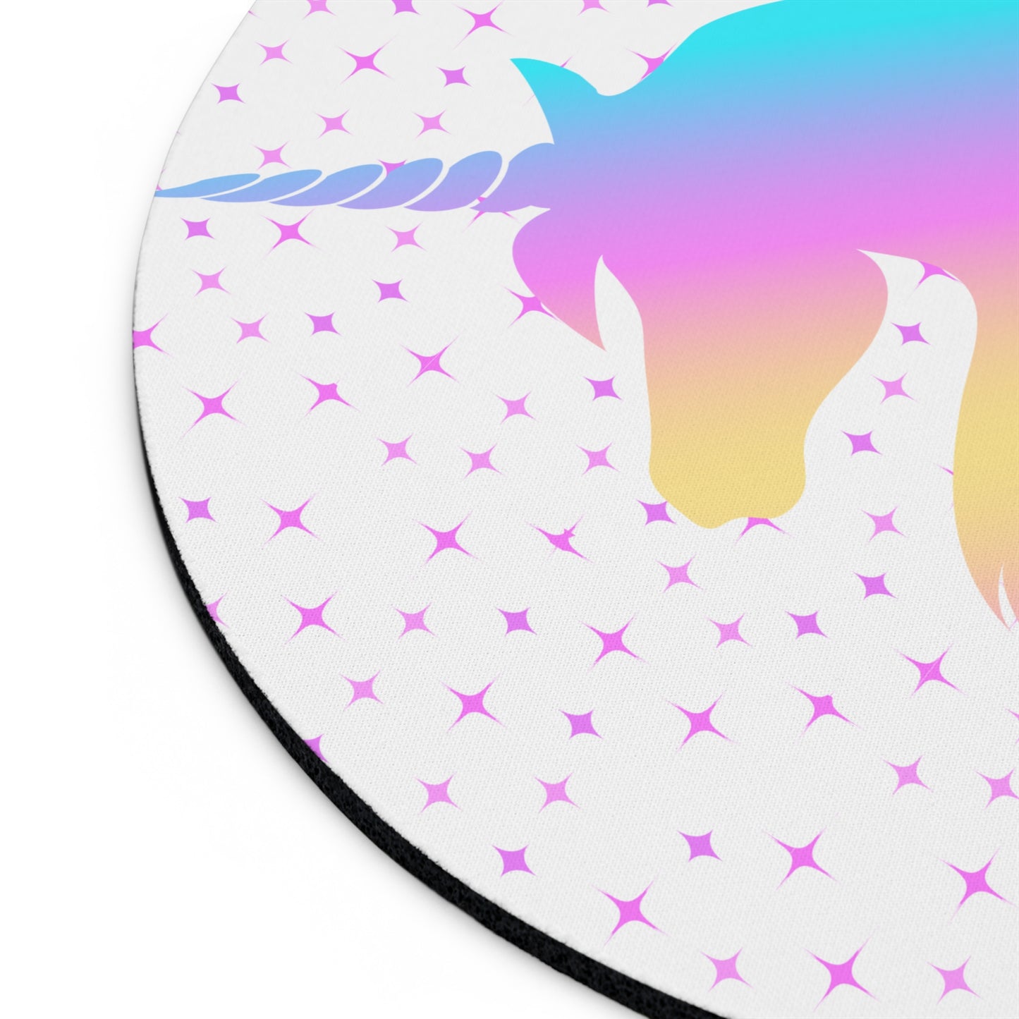 Rainbow Unicorn Mouse Pad, Cute Desk Mat, Office Gift, Gamer Gear, Fantasy Decor, Birthday Holiday Present, Magical Fantasy