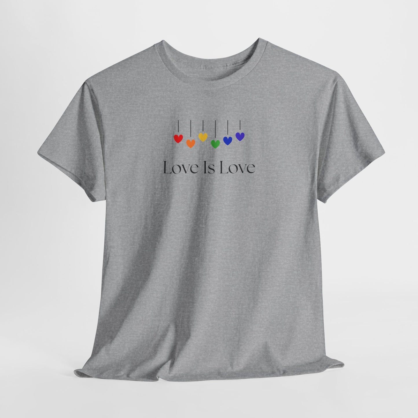 Love Is Love Rainbow Hearts Unisex Heavy Cotton Tee - LGBTQ Pride T-Shirt, Gift for Friends, Equality Apparel, Celebration Wear, [...]