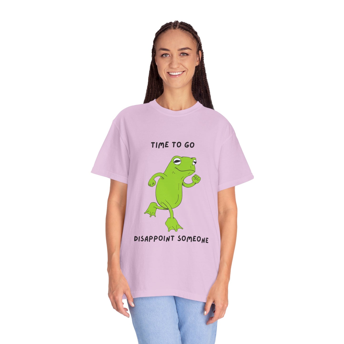 Fun Frog Graphic T-shirt, Quirky Unisex Tee, Catchy Quote Shirt, Gift for Friends, Casual Wear, Perfect for Birthdays