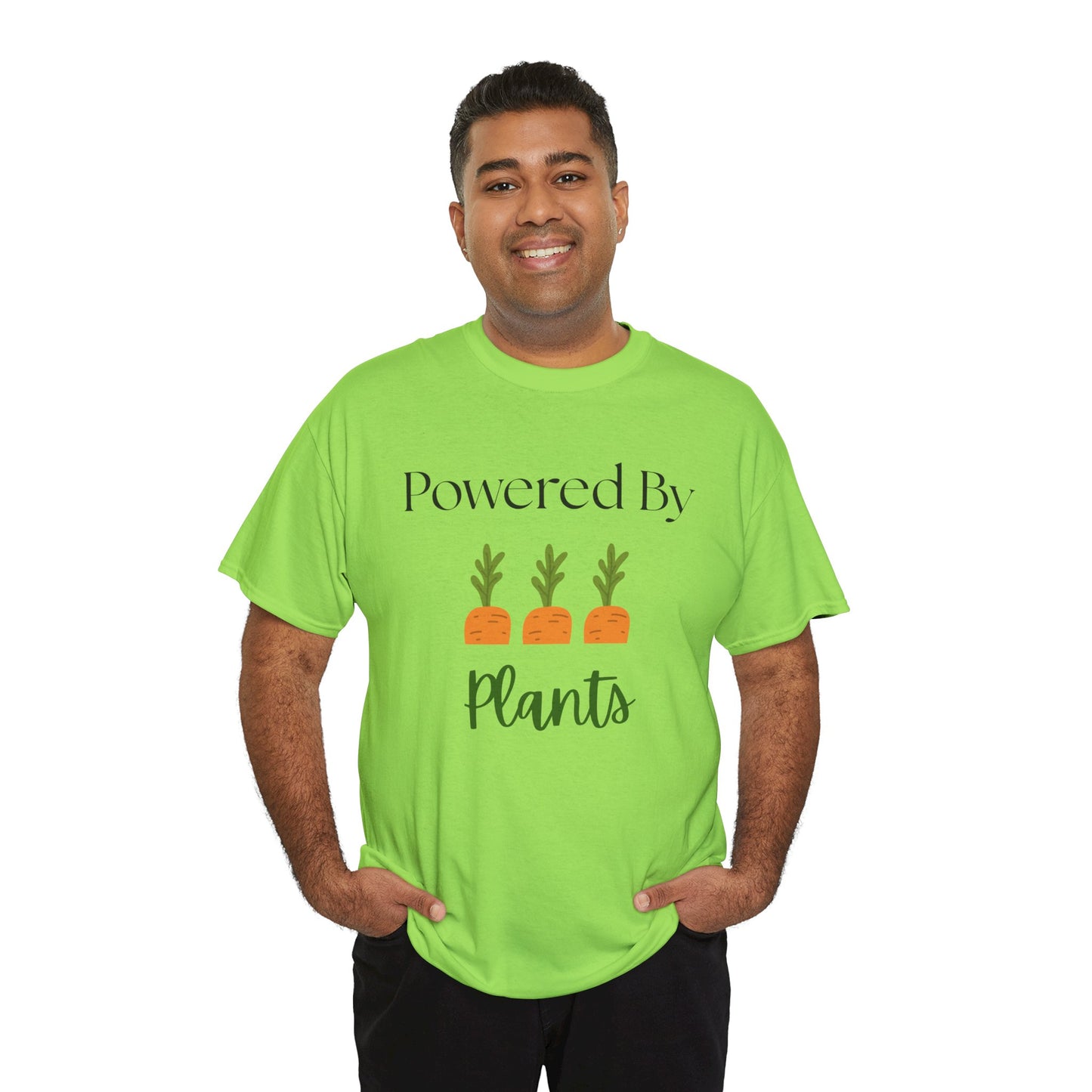 Powered By Plants Unisex Tee - Perfect for Vegans, Eco-Friendly Gifts, Organic Enthusiasts, Gardener, Everyday Wear